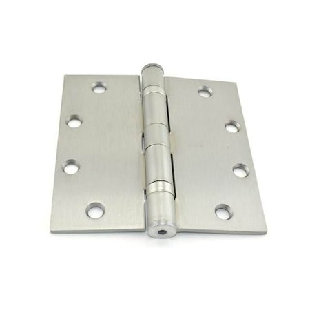 Best Hinges 5inx5in Steel Full Mortise Ball Bearing Standard Weight Square Corner Hinge # 068624 Satin Chrome FBB179526D